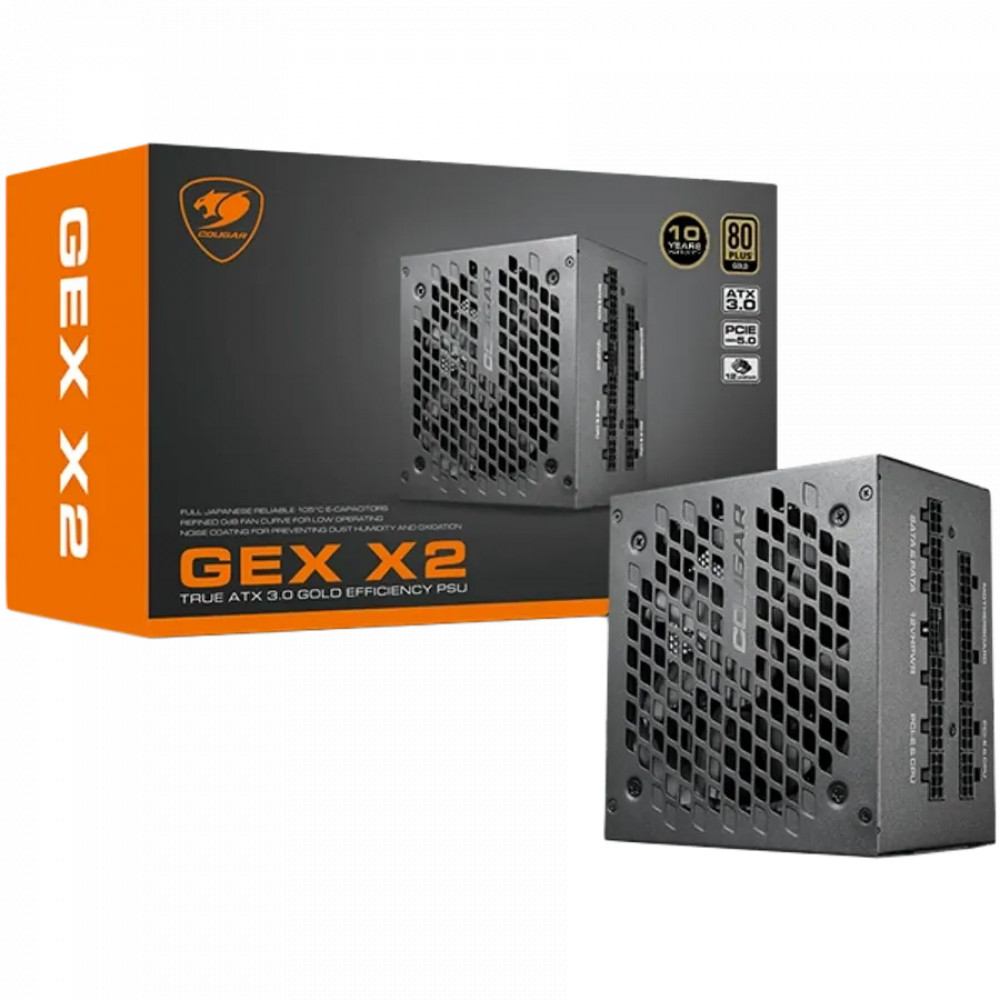 Блок питания Cougar GEX X2 1000 CGR GEX X2 1000 1000 Вт, 80+ Gold - миниатюра 8