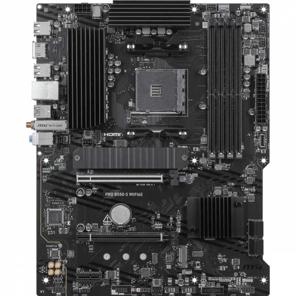 Материнская плата MSI PRO B550-S WIFI6E ATX, AMD AM4 - миниатюра 3