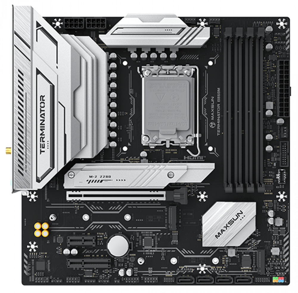 Материнская плата Maxsun Terminator B860M WIFI MS-Terminator B860M WIFI Micro-ATX, LGA 1851 - миниатюра 3