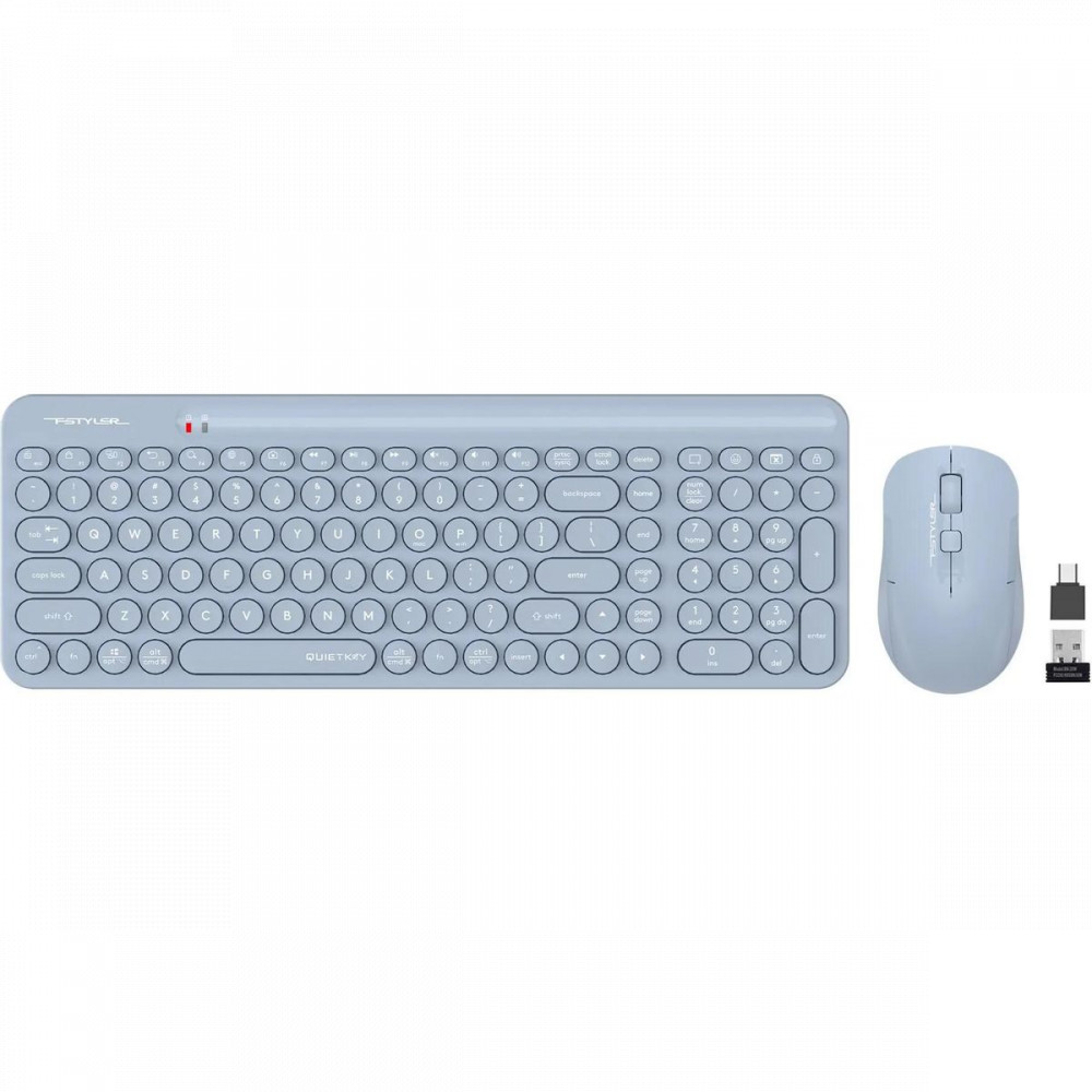 Клавиатура + мышь A4Tech Fstyler FG3300 Air Blue - миниатюра 10