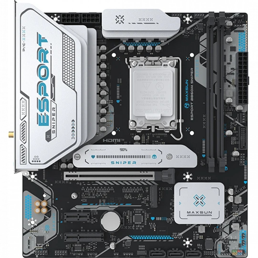 Материнская плата Maxsun MS-eSport B860M SNIPER WIFI Micro-ATX, LGA 1851 - миниатюра 3
