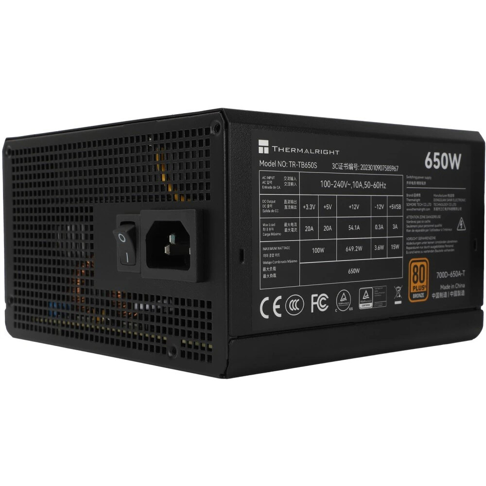 Блок питания Thermalright TR-TB650S 650 Вт, 80+ Bronze - миниатюра 6