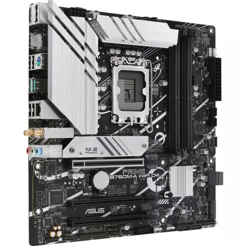 Материнская плата Asus PRIME B760M-A WIFI D4 90MB1CX0-M1EAY0 Micro-ATX, LGA 1700 - миниатюра 6