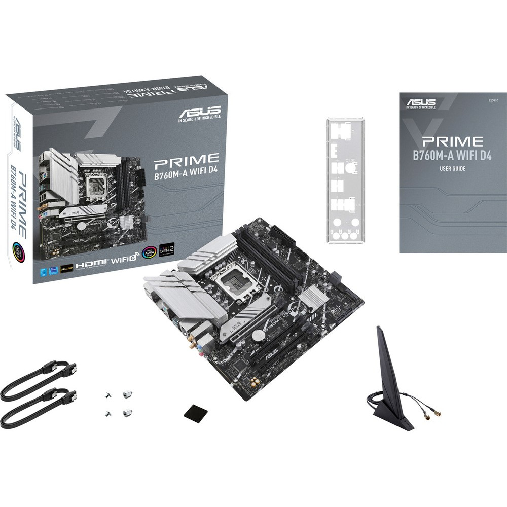 Материнская плата Asus PRIME B760M-A WIFI D4 90MB1CX0-M1EAY0 Micro-ATX, LGA 1700 - миниатюра 8