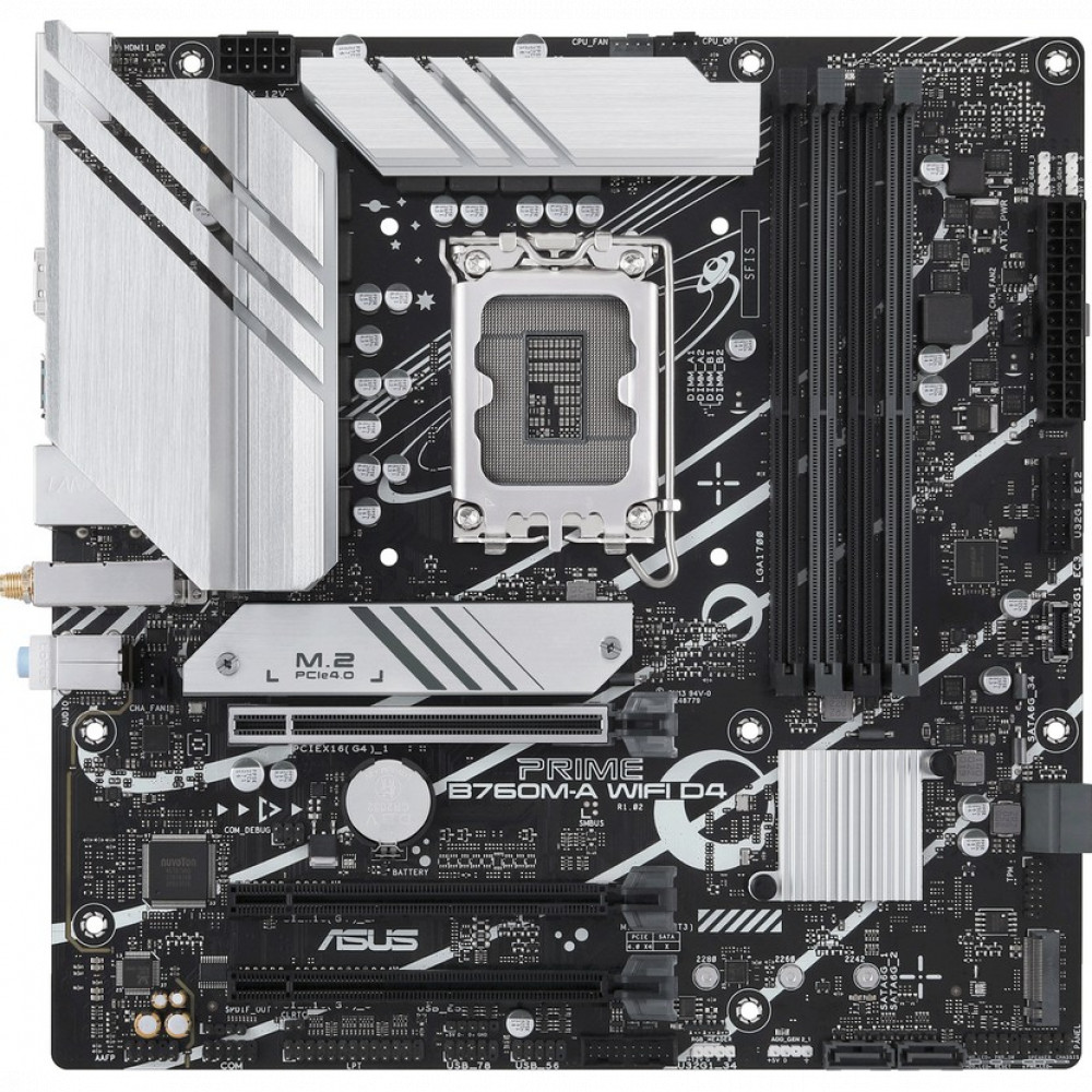 Материнская плата Asus PRIME B760M-A WIFI D4 90MB1CX0-M1EAY0 Micro-ATX, LGA 1700 - миниатюра 5