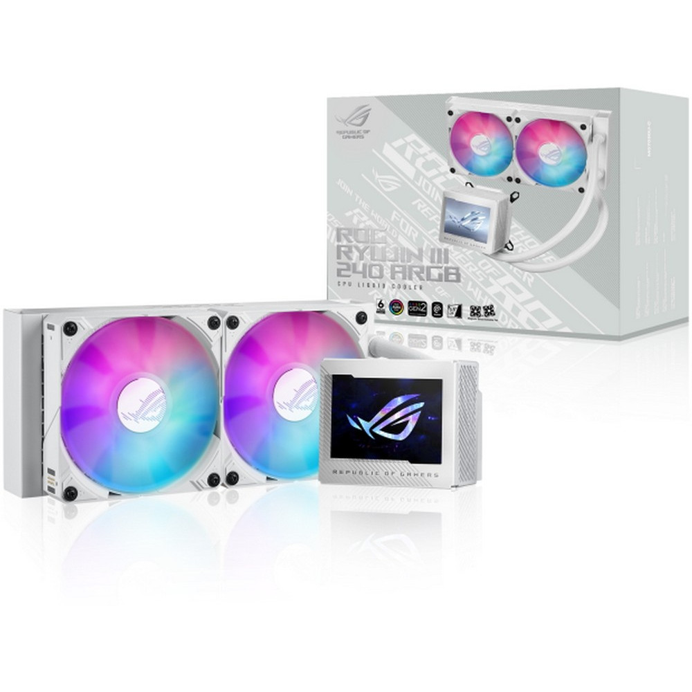 Система охлаждения Asus RYUJIN III 240 ARGB WHT/AIO 90RC00K2-M0UAY0 Для процессора - миниатюра 7