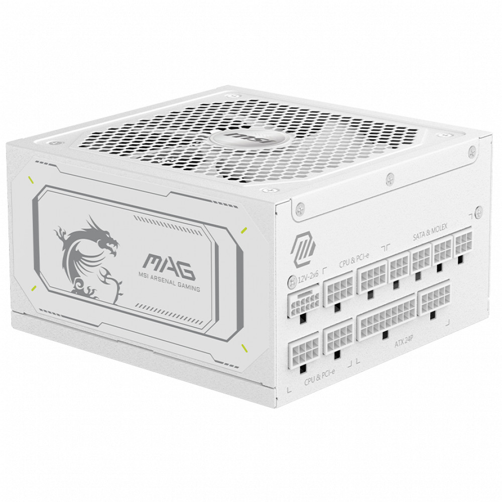 Блок питания MSI MAG A1000GL PCIE5 WHITE 306-7ZP9B51-CE0 1000 Вт, 80+ Gold - миниатюра 5