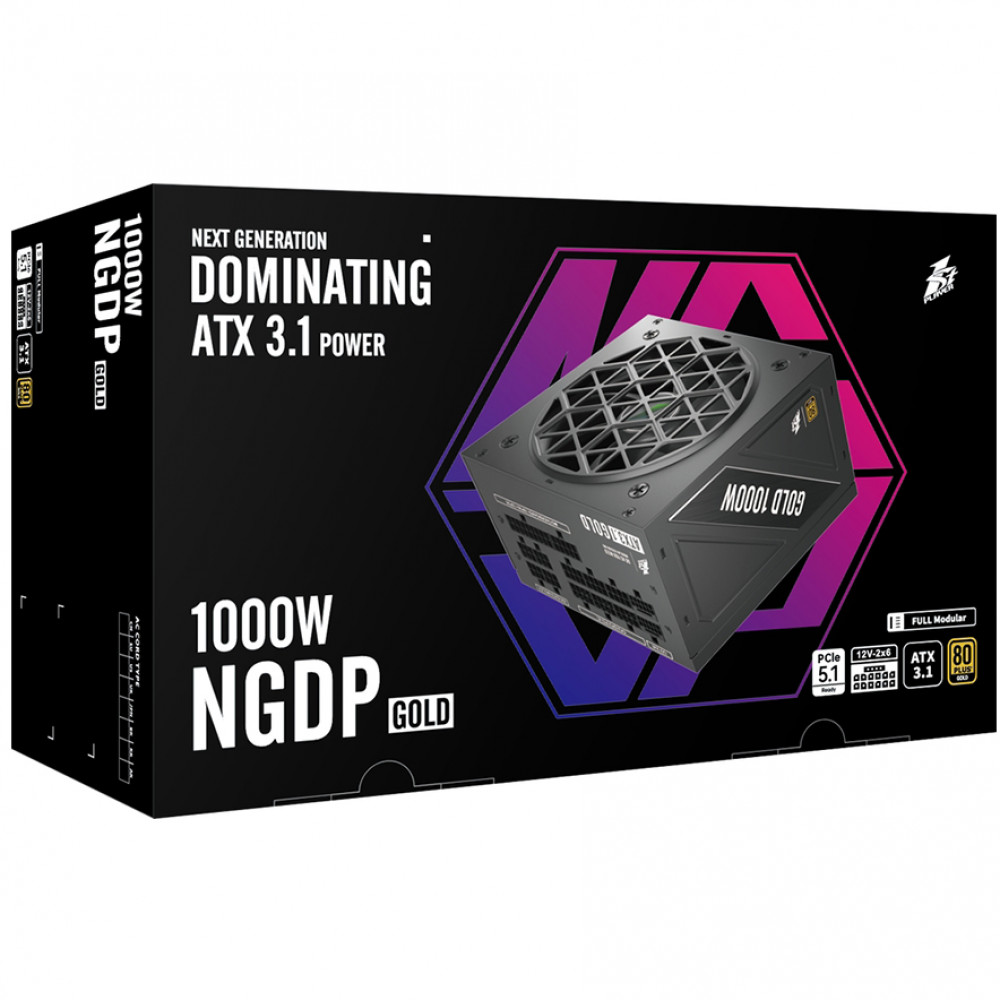 Блок питания 1STPLAYER NGDP 1000W Gold NGDP HA-1000BA4 1000 Вт - миниатюра 6
