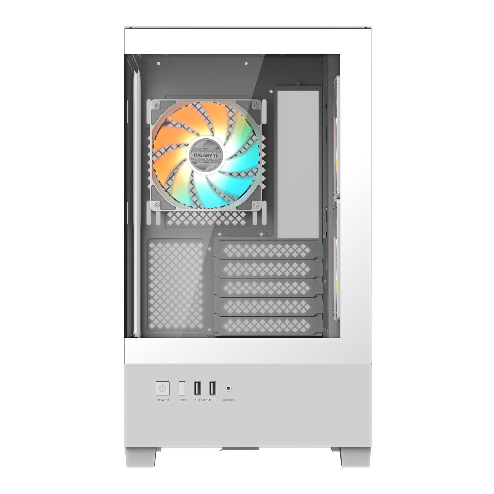 Корпус Gigabyte C201 Panoramic Ice C201PI M-ATX CASE Mid-Tower - миниатюра 6
