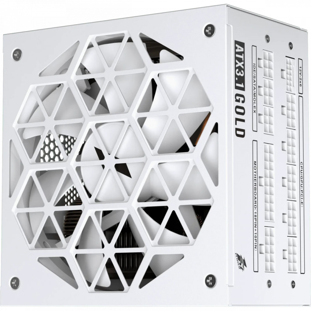 Блок питания 1STPLAYER ACK GOLD HA-850BA2 White HA-850BA2-WH 850 Вт, 80+ Gold - миниатюра 7