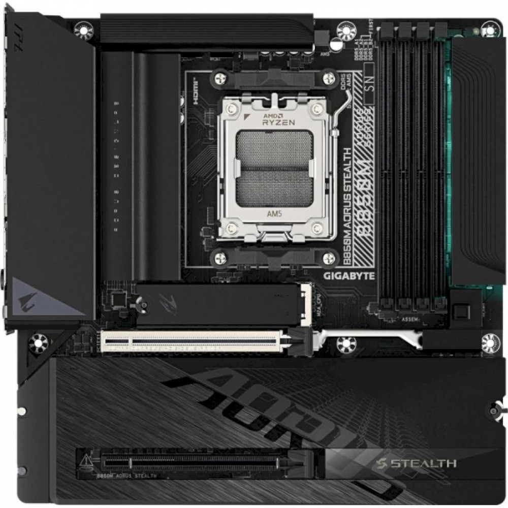 Материнская плата Gigabyte B850M Aorus Stealth rev. 1.0 Micro-ATX, AMD AM5 - миниатюра 4