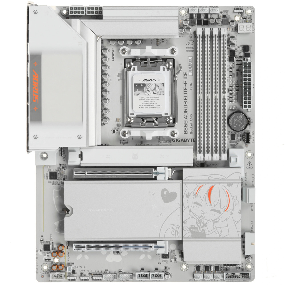 Материнская плата AORUS B850 AORUS ELITE-P ICE ATX, AMD AM5 - миниатюра 5