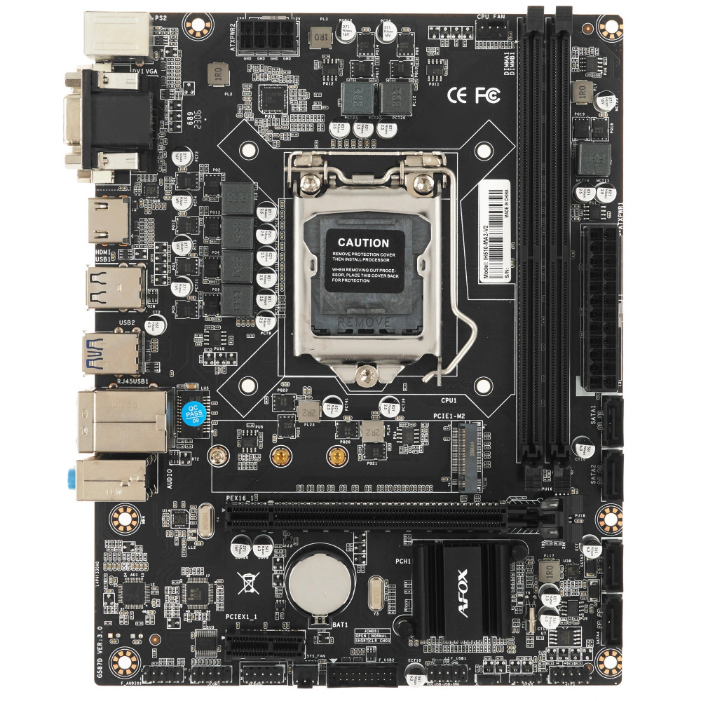 Материнская плата AFOX IH510-MA2-V2 IH510-MA2-V2|| Micro-ATX, LGA 1200 - миниатюра 4