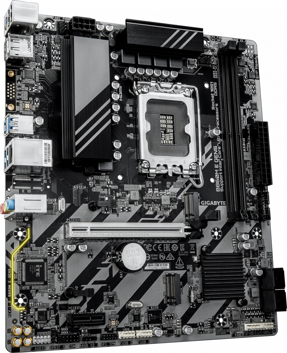 Материнская плата Gigabyte B860M E GEN5 ATX, LGA 1851 - миниатюра 4