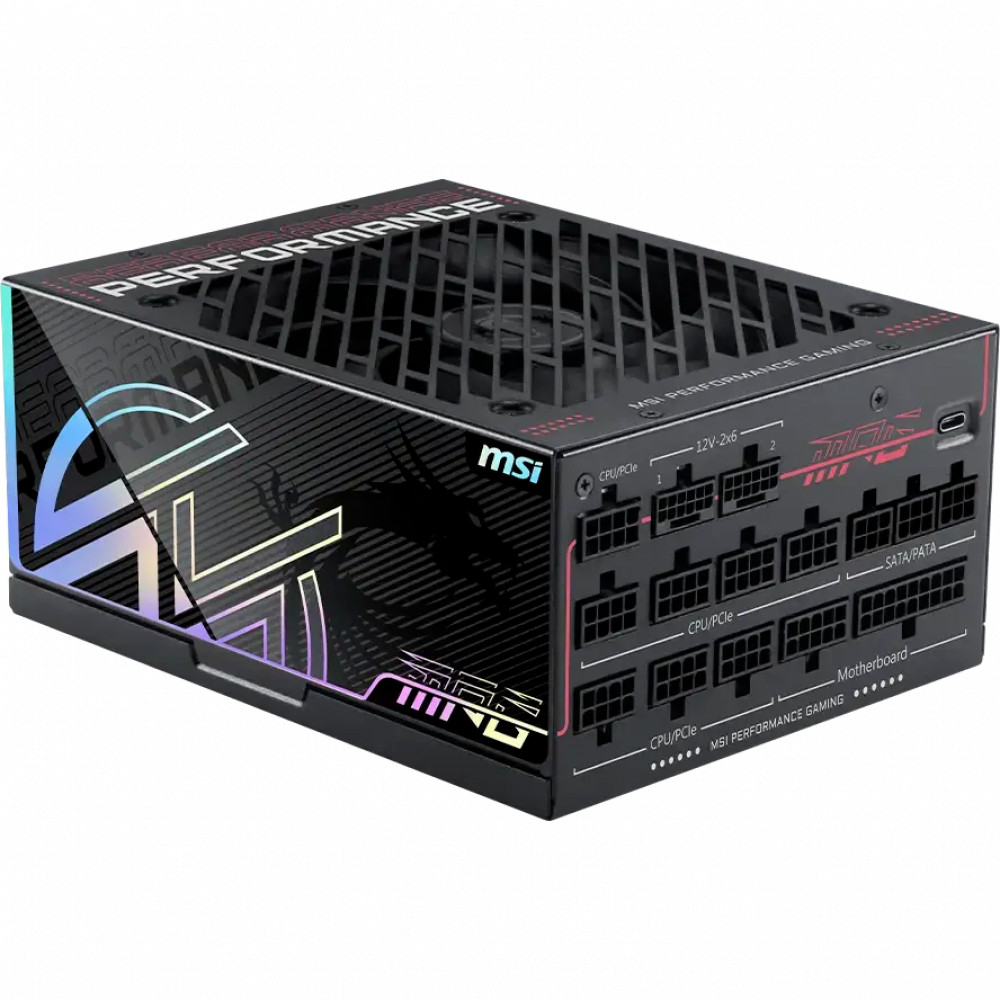 Блок питания MSI MPG Ai1300TS PCIE5 7ZPUB 1300 Вт, 80+ Titanum - миниатюра 3