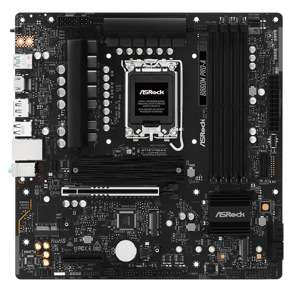 Материнская плата ASRock B860M PRO-A Micro-ATX, LGA 1851 - миниатюра 2