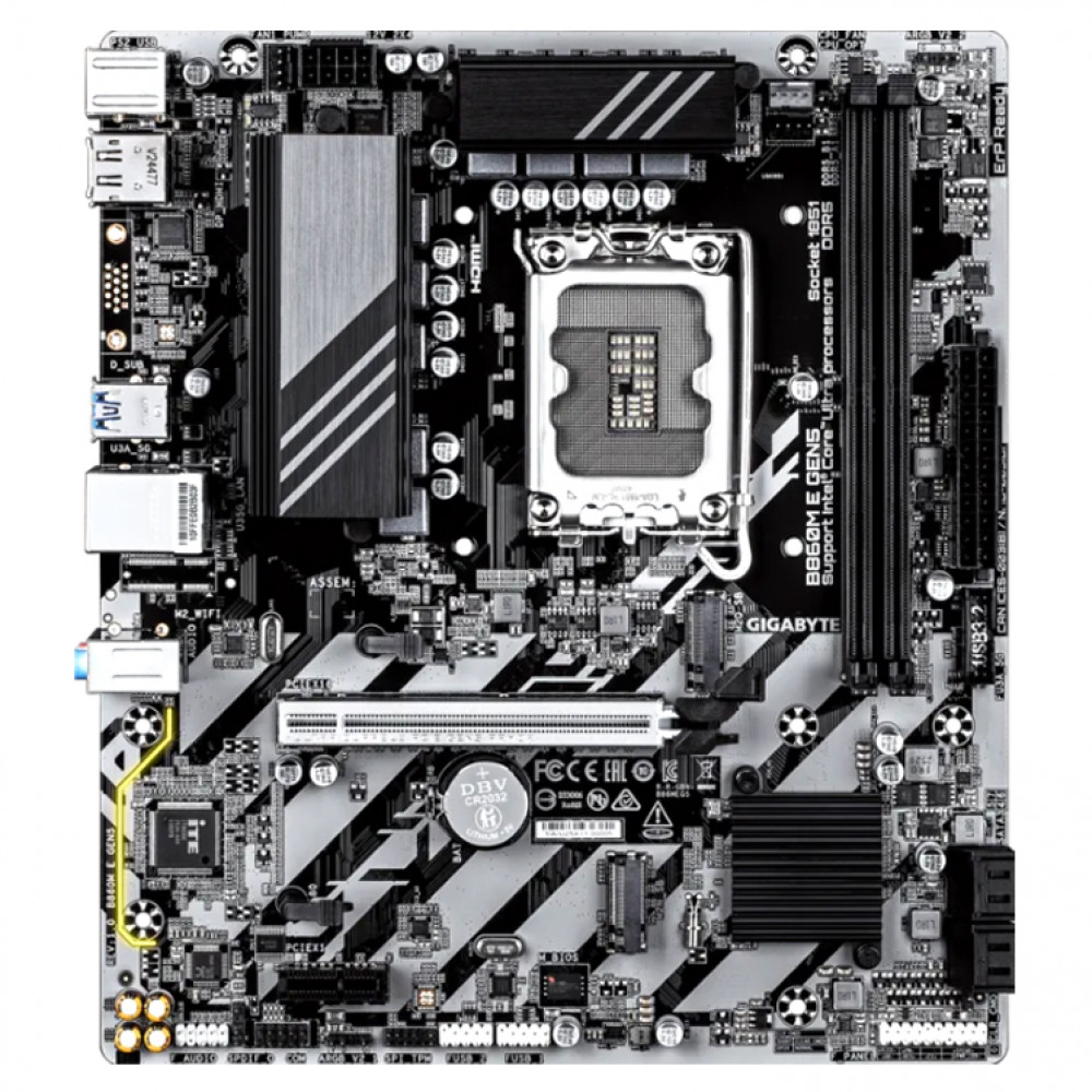 Материнская плата Gigabyte B860M E GEN5 B860M_E_GEN5 Micro-ATX, LGA 1851 - миниатюра 2