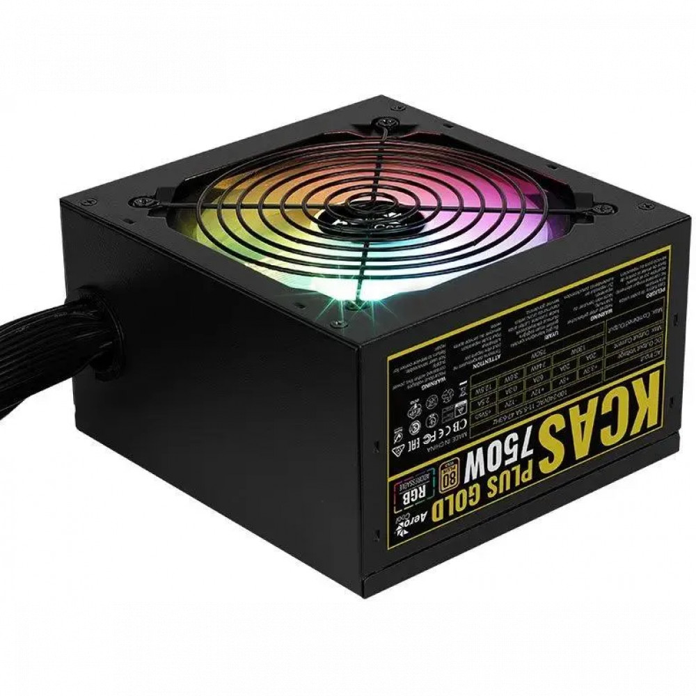 Блок питания Aerocool KCAS PLUS GOLD 750W RGB 750 Вт, 80+ Gold - миниатюра 8