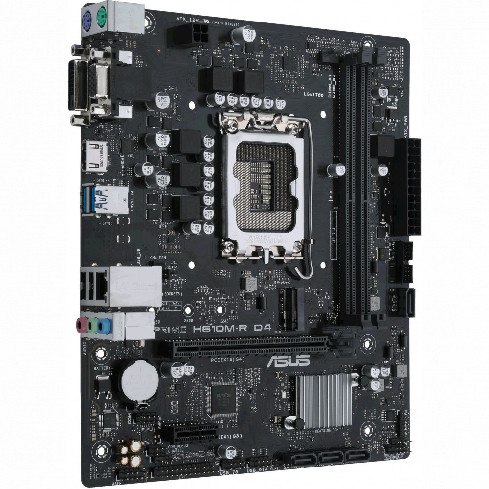 Материнская плата Asus PRIME H610M-R D4-SI 90MB1B40-M0ECY0 Micro-ATX, LGA 1700 - миниатюра 6