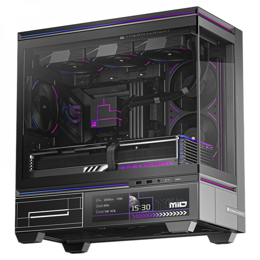 Корпус Thermalright TL-M10 Vision Black FAN4-C Mini-Tower - миниатюра 2