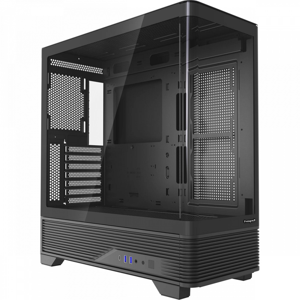 Корпус HSPD F560-TGBK Black Mid-Tower - миниатюра 4