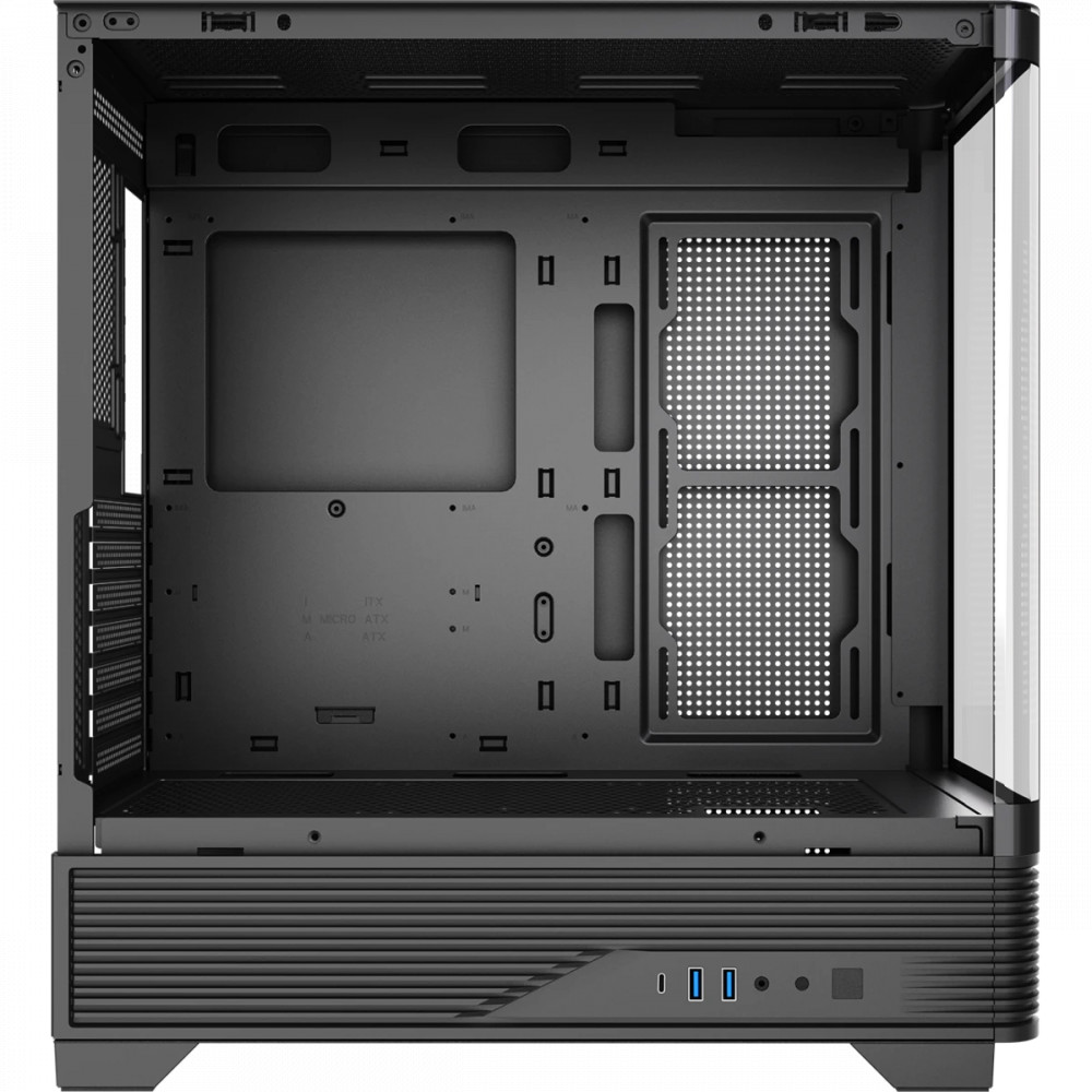 Корпус HSPD F560-TGBK Black Mid-Tower - миниатюра 5