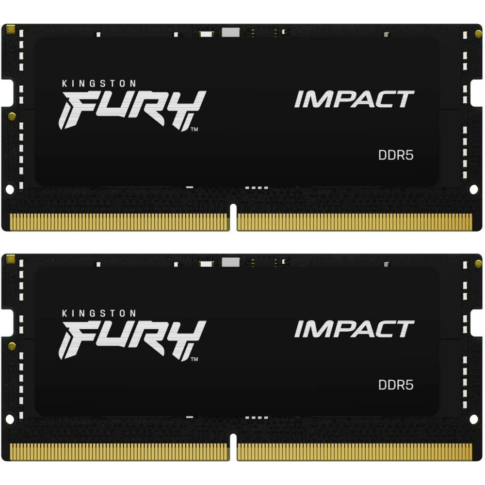 ОЗУ Kingston Fury Impcat Black XMP KF564S38IBK2-32 SO-DIMM, DDR5, 32 Гб (2 х 16 Гб), 6400 МГц - миниатюра 5