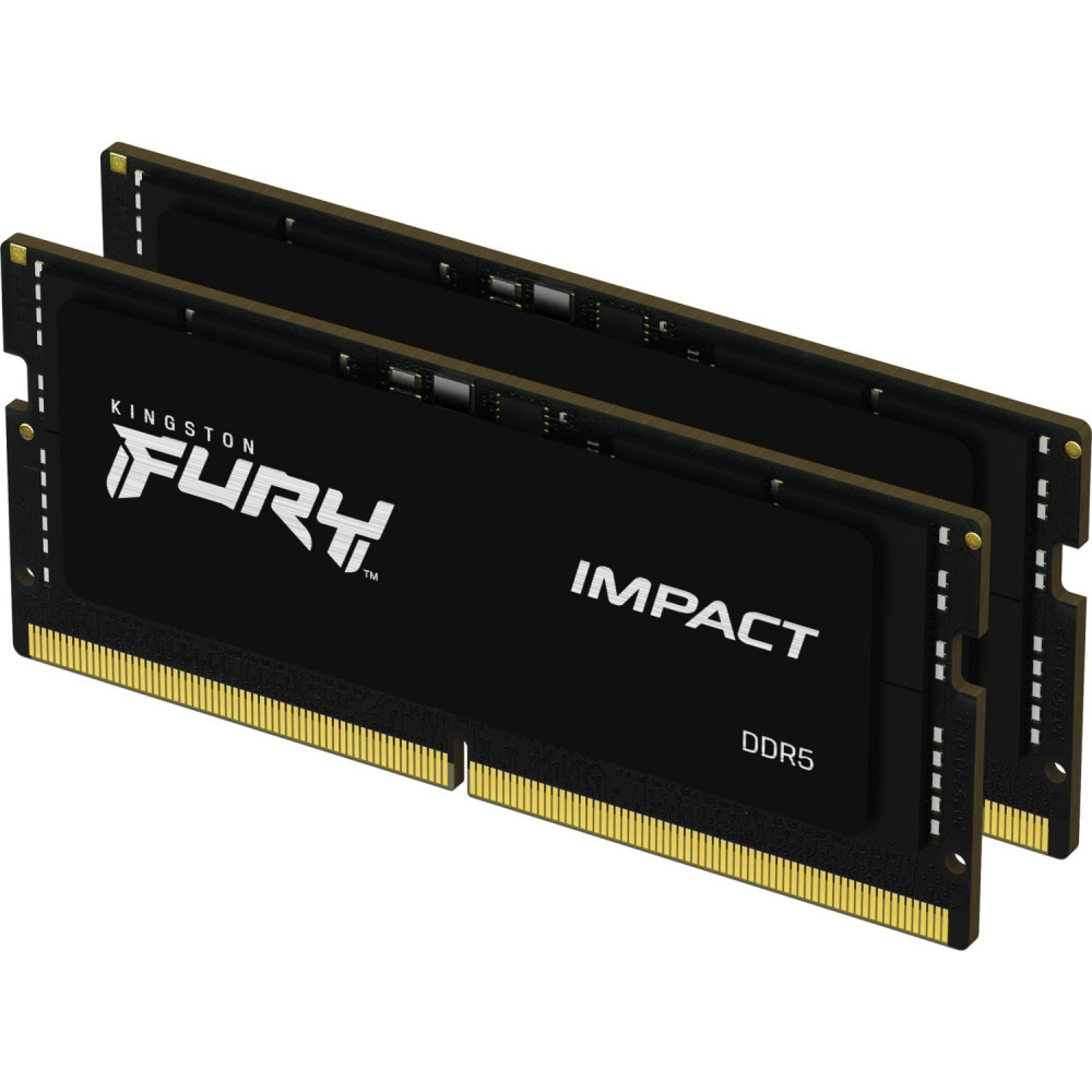 ОЗУ Kingston Fury Impcat Black XMP KF564S38IBK2-32 SO-DIMM, DDR5, 32 Гб (2 х 16 Гб), 6400 МГц - миниатюра 6