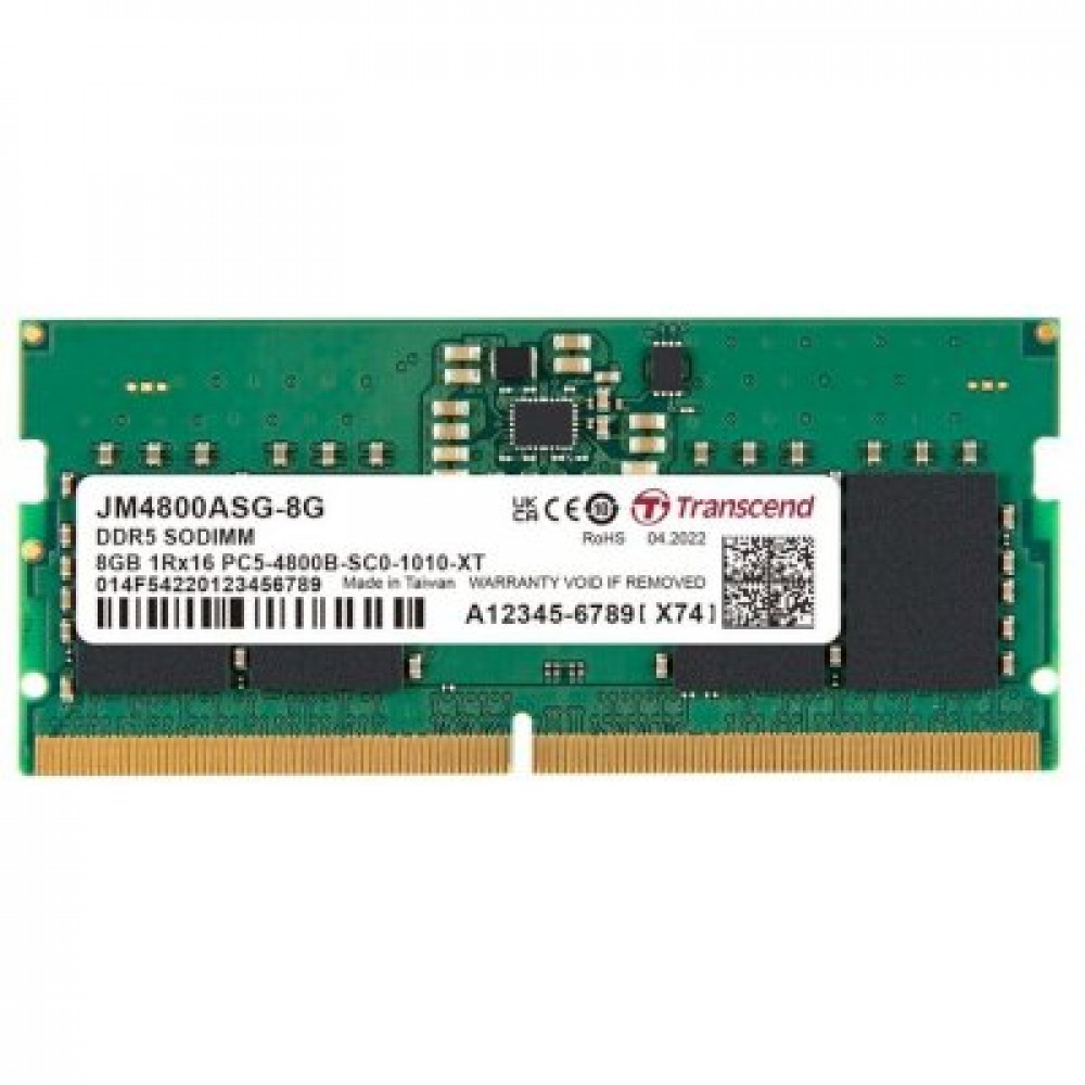 ОЗУ Transcend JM4800ASG-8G SO-DIMM, DDR5, 8 Гб, 4800 МГц - миниатюра 2