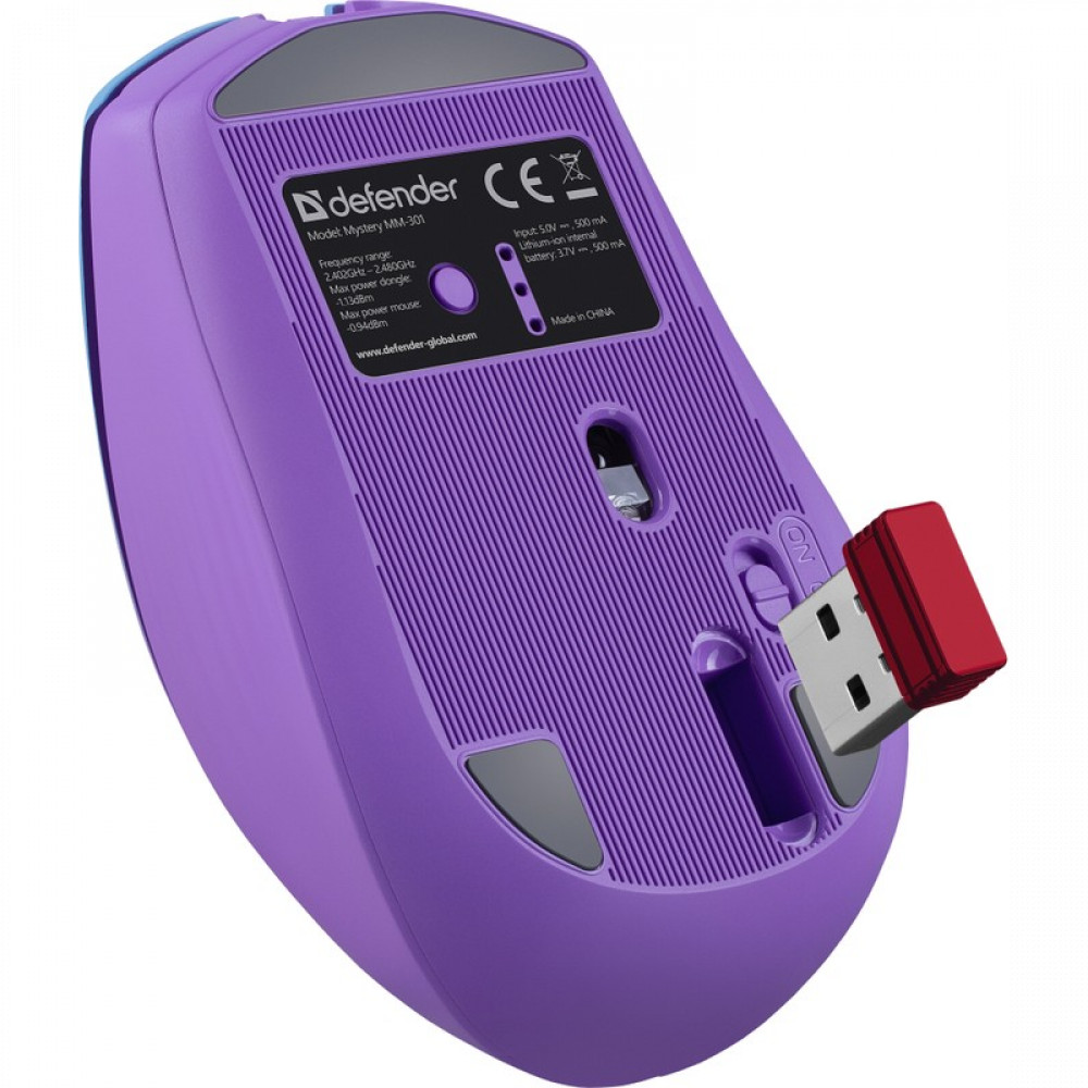 Мышь Defender MM-301 52301 Бюджетные, Беспроводная - миниатюра 6