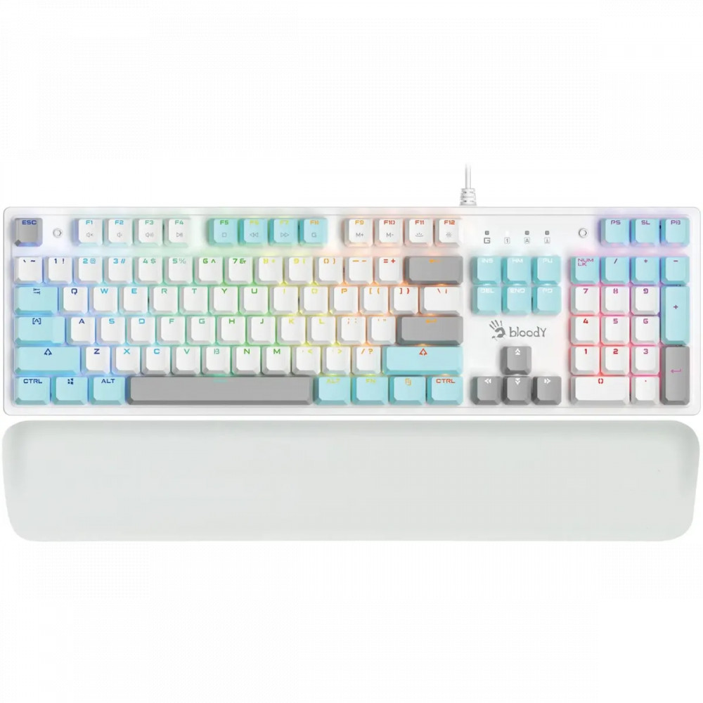 Клавиатура A4Tech Bloody S515R S515R ICY WHITE Проводная, USB - миниатюра 3