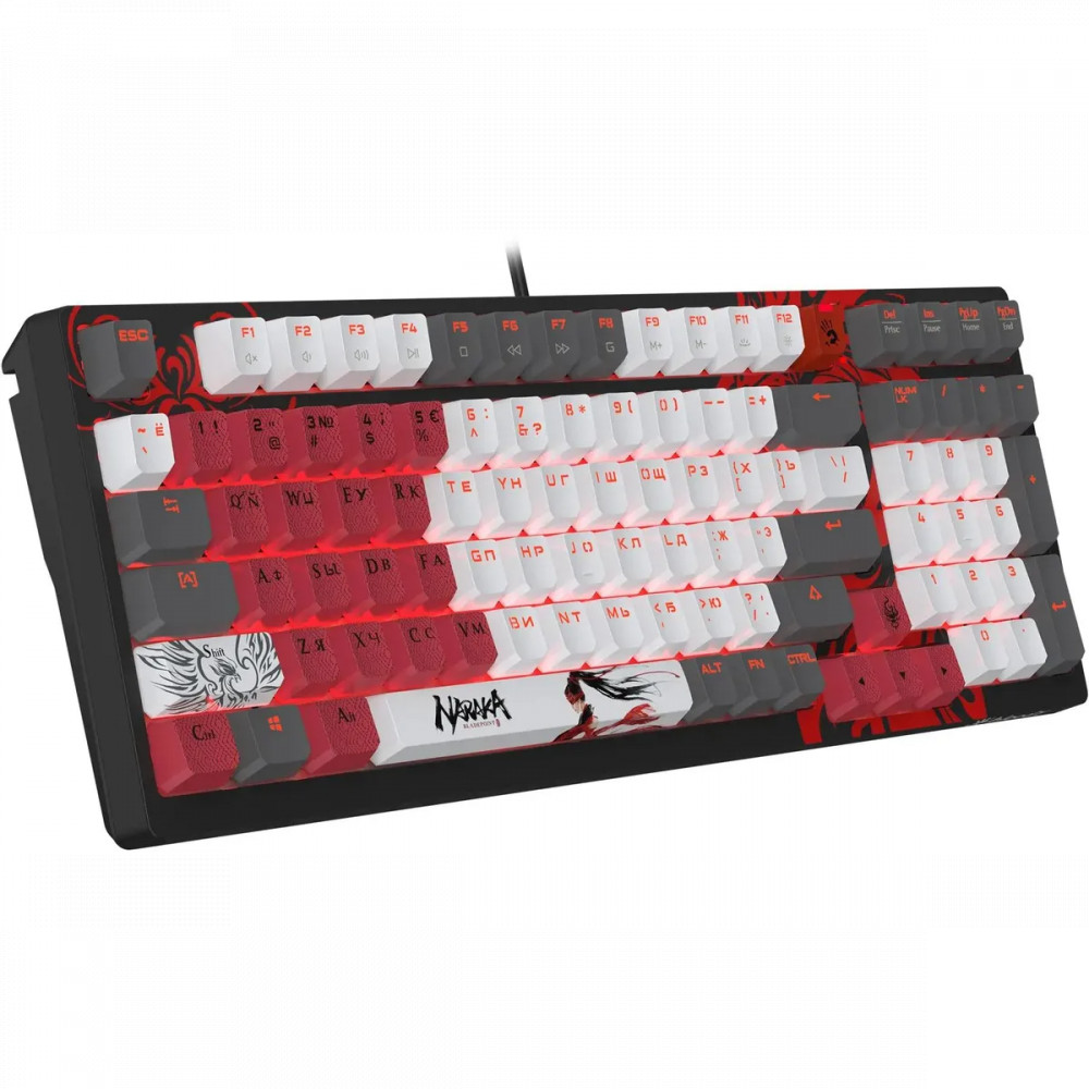 Клавиатура A4Tech Bloody S98 Naraka BLMS Plus S98 NARAKA BLMS RED PLUS Проводная, USB - миниатюра 7