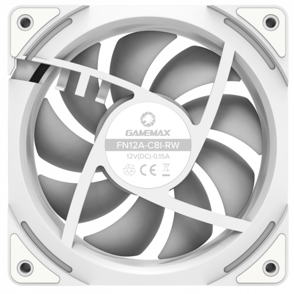 Система охлаждения GameMax FN12A-C8I-R-W Для системного блока - миниатюра 8