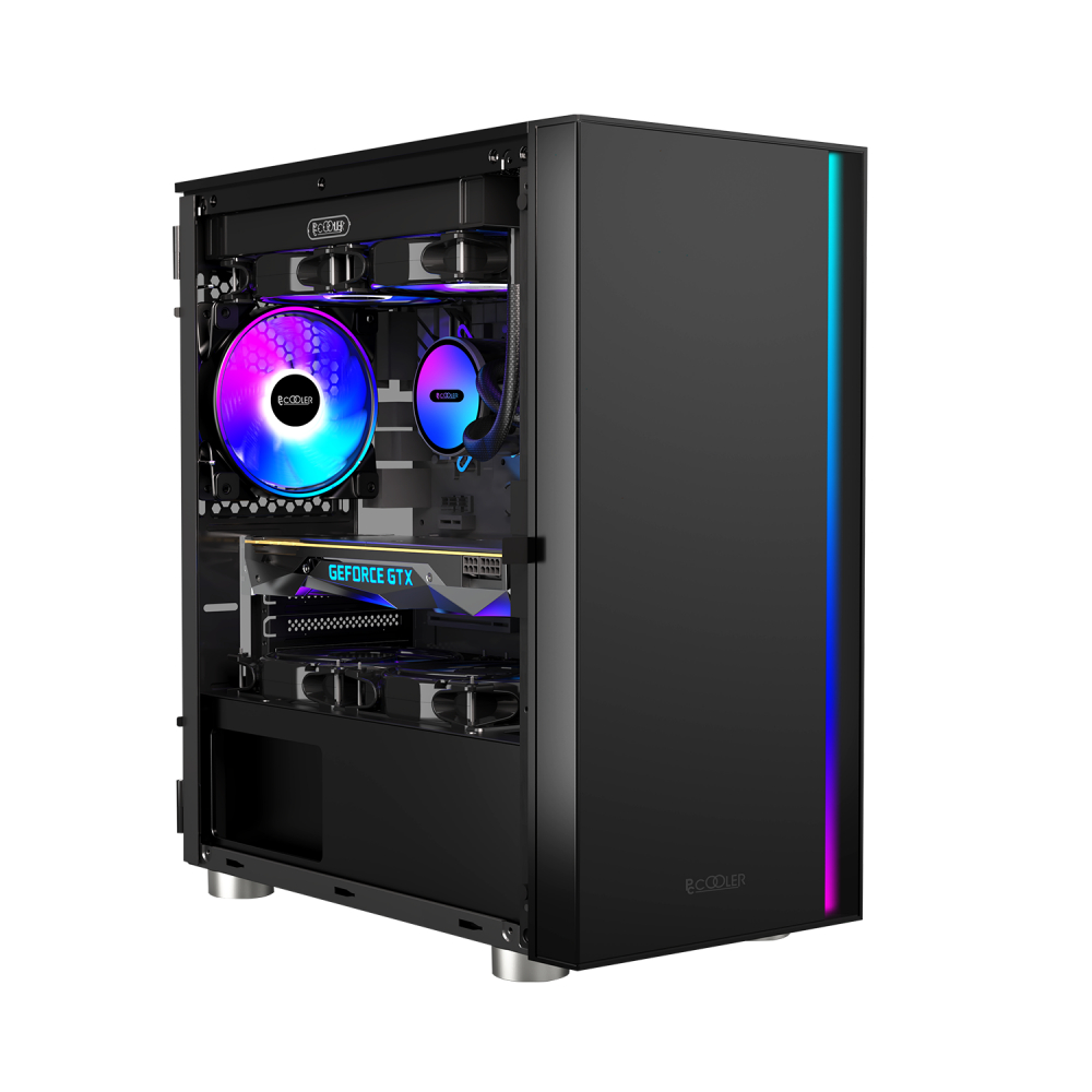 Корпус PCcooler LM300 ARGB LM300 ARGB BK Mini-Tower - миниатюра 8
