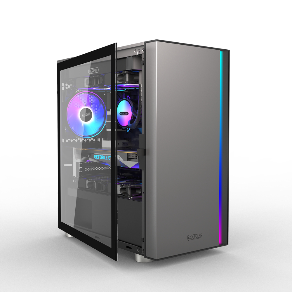 Корпус PCcooler LM300 ARGB LM300 ARGB BK Mini-Tower - миниатюра 7
