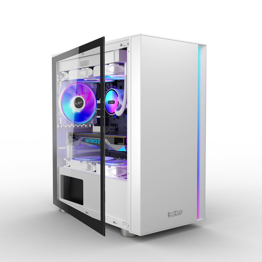 Корпус PCcooler LM300 ARGB LM300 ARGB WH Mid-Tower - миниатюра 10