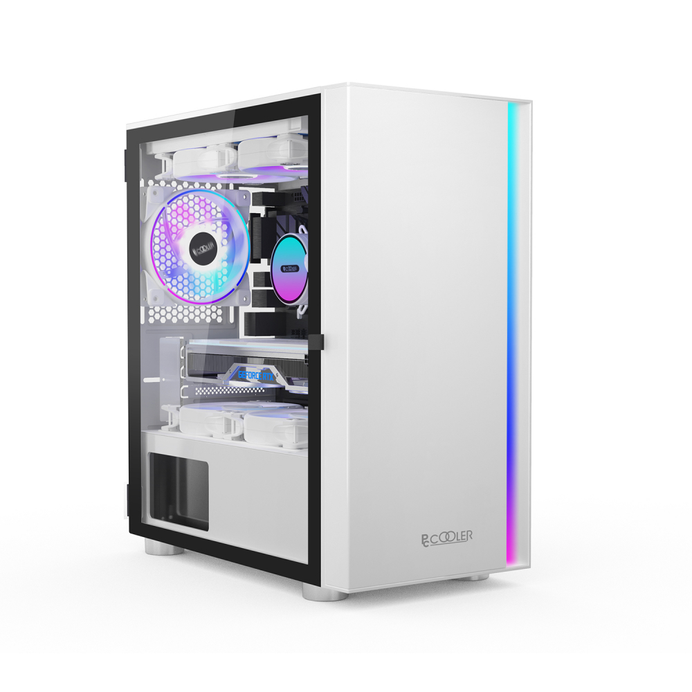 Корпус PCcooler LM300 ARGB LM300 ARGB WH Mid-Tower - миниатюра 9