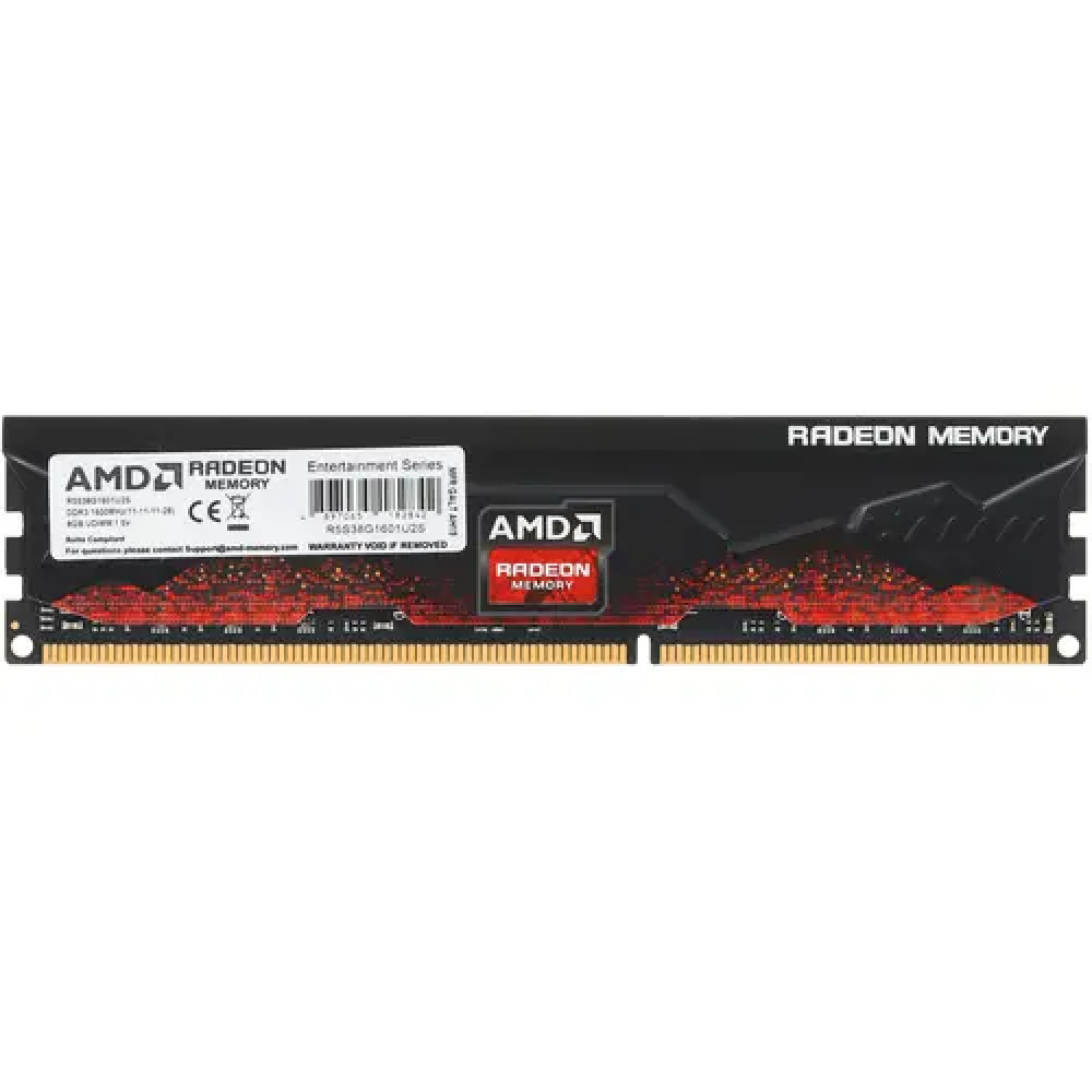 ОЗУ AMD Radeon R5 Entertainment Series R5S38G1601U2S DIMM, DDR3, 8 Гб, 1600 МГц - миниатюра 5