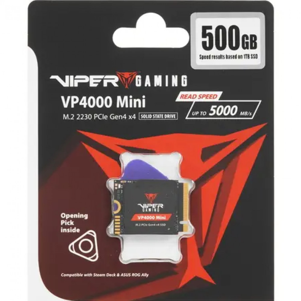 Жесткий диск Patriot VP4000 VP4000M500GM23 SSD (твердотельные), 500 ГБ, M.2, PCIe - миниатюра 2