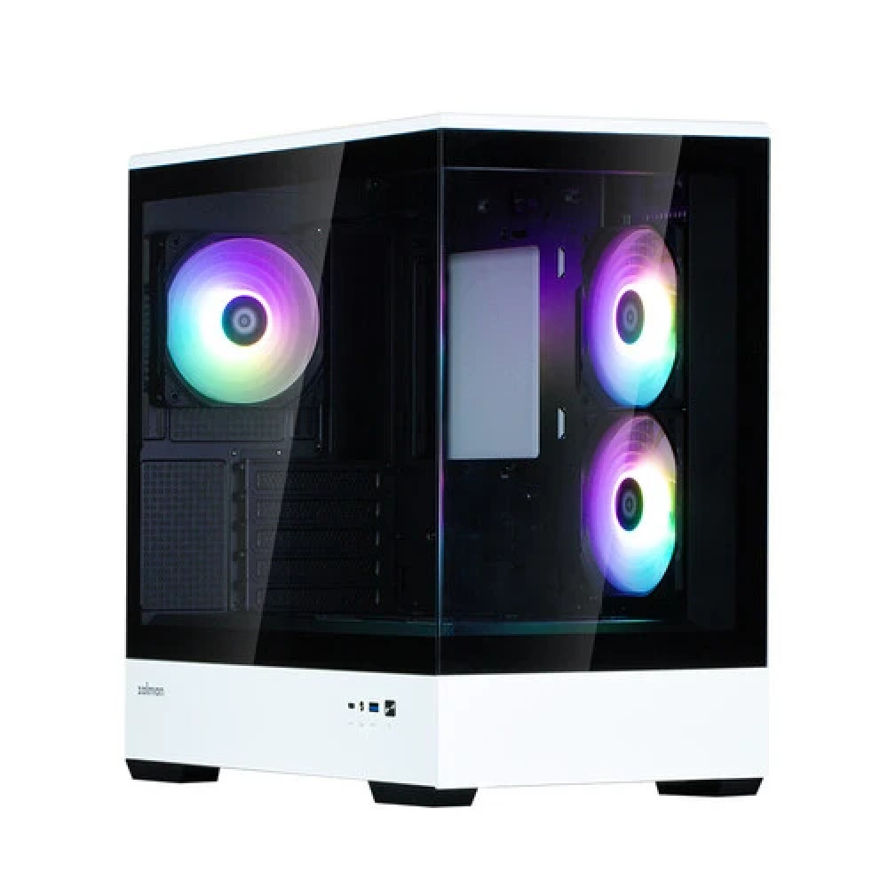 Корпус Zalman P30 BLACK/WHITE P30 BW Mini-Tower - миниатюра 5