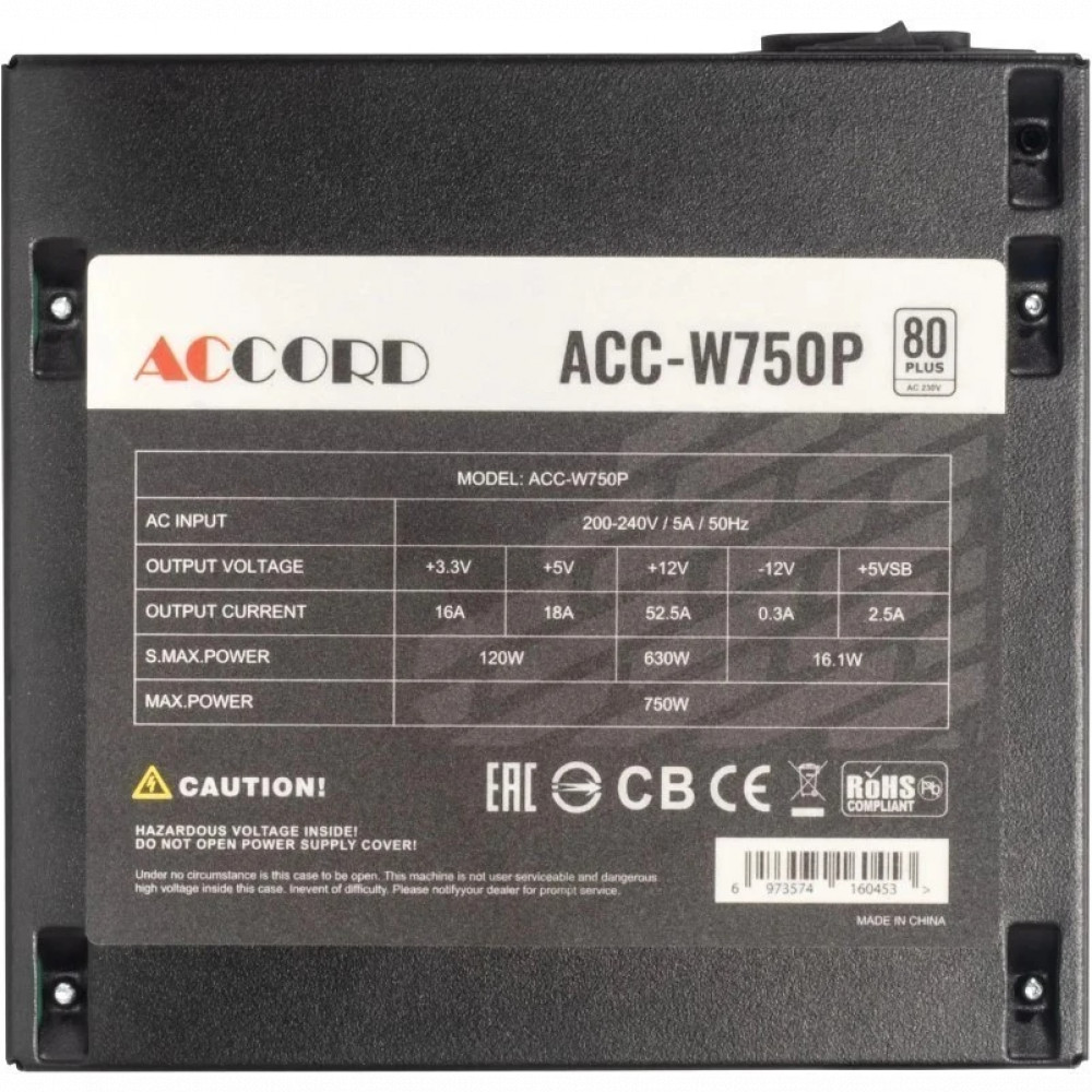 Блок питания Accord ACC-W750P 750 Вт - миниатюра 9