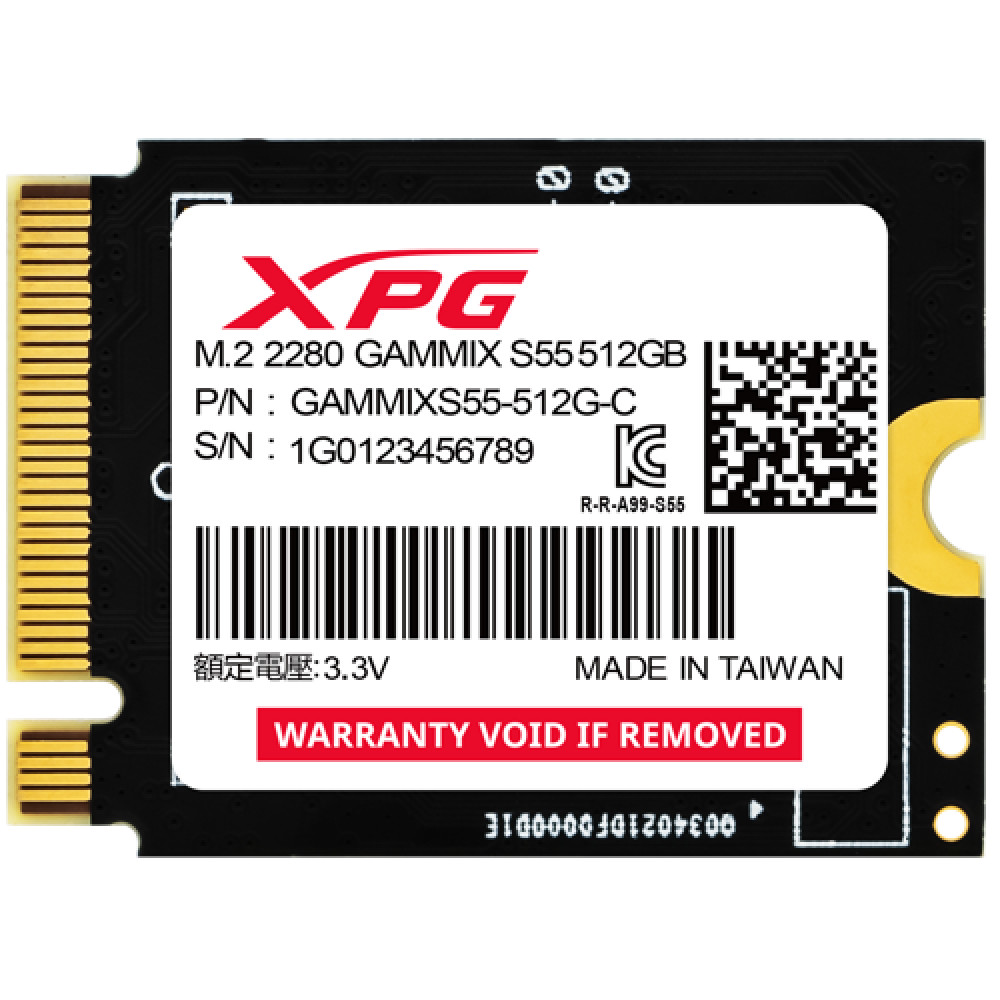 Жесткий диск ADATA XPG GAMMIX S55 SGAMMIXS55-512G-C SSD (твердотельные), 512 ГБ, M.2, PCIe - миниатюра 5