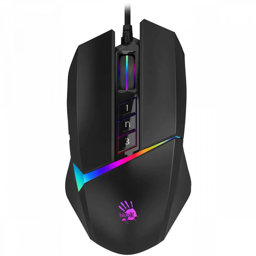 Мышь A4Tech Bloody W60-Max Stone Black Игровые, Проводная - миниатюра 6