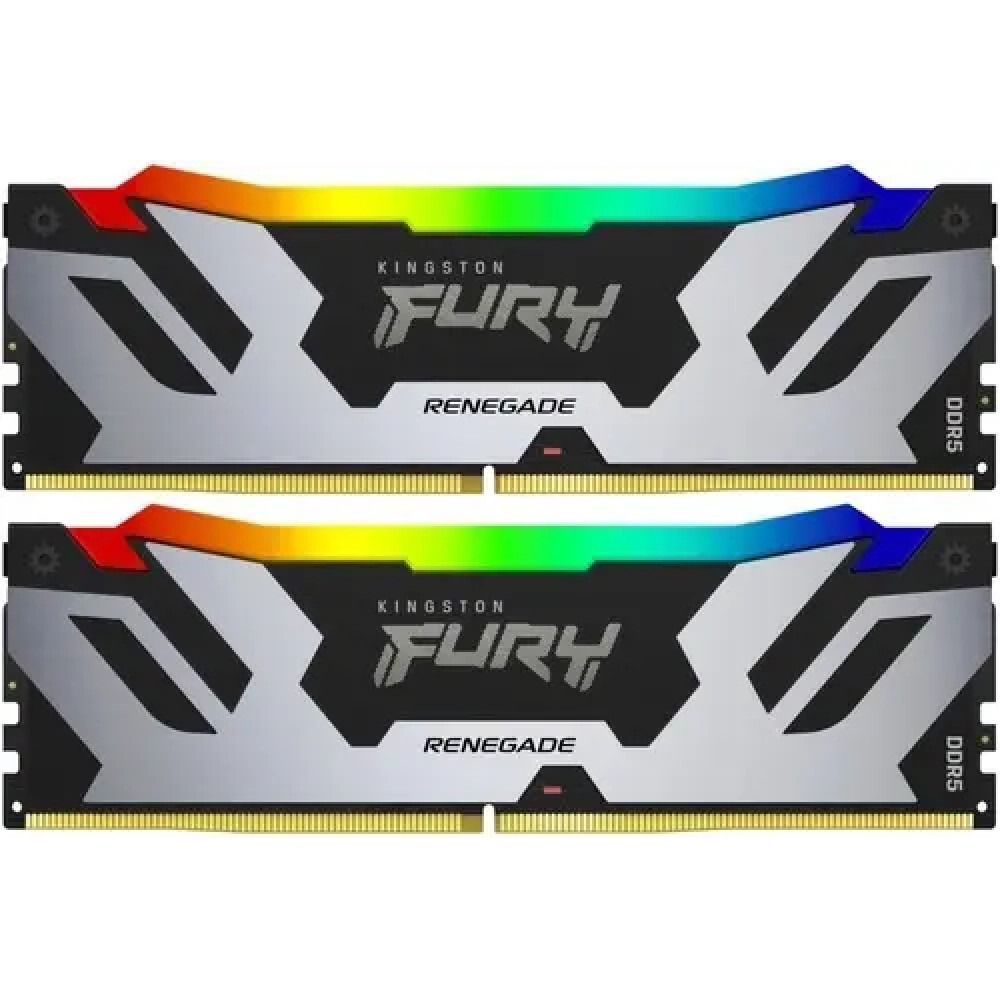 ОЗУ Kingston Renegade Silver RGB KF564C32RSAK2-96 DIMM, DDR5, 96 Гб (2 x 48 Гб), 6400 МГц - миниатюра 2