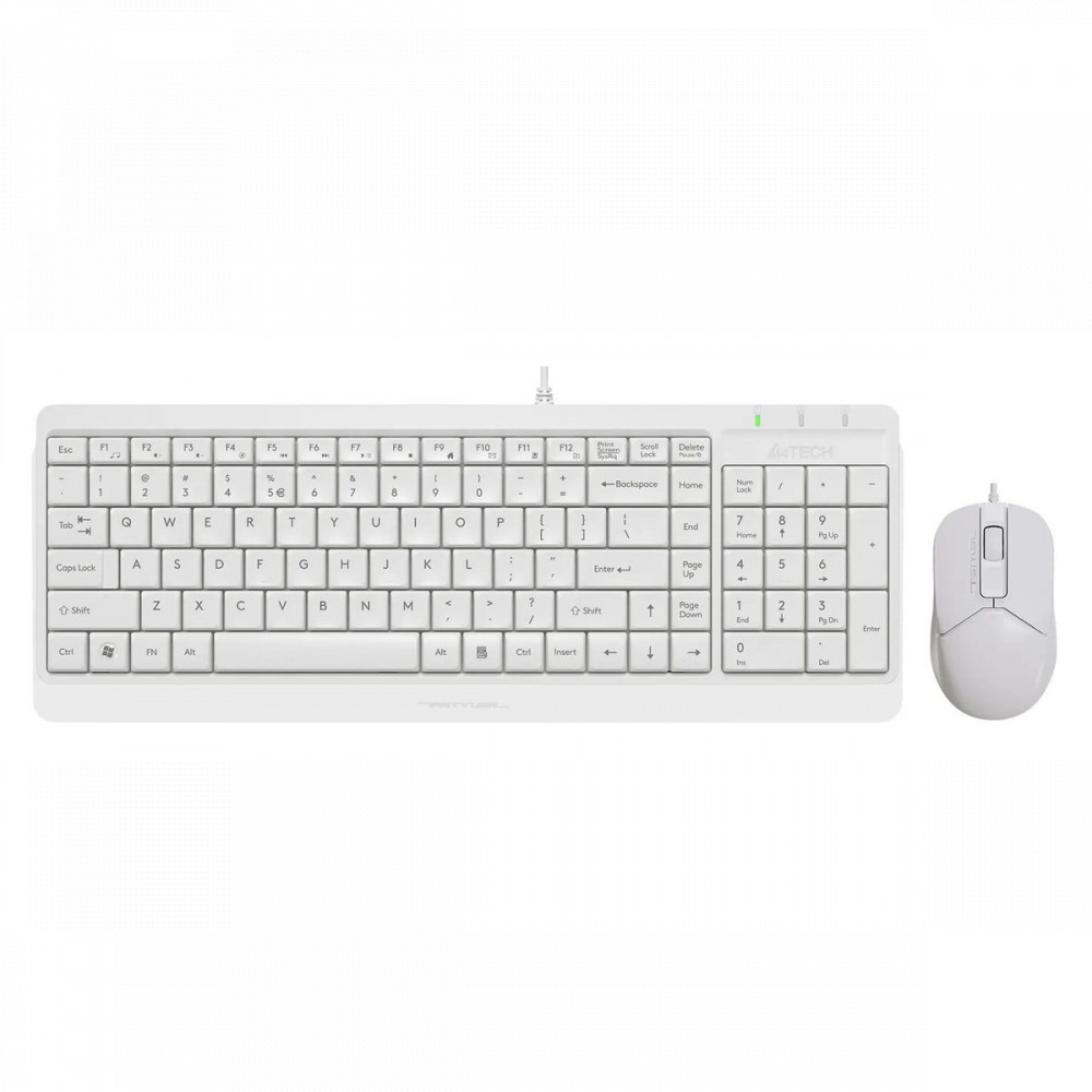 Клавиатура A4Tech F1512S/WHITE Проводная, USB - миниатюра 4