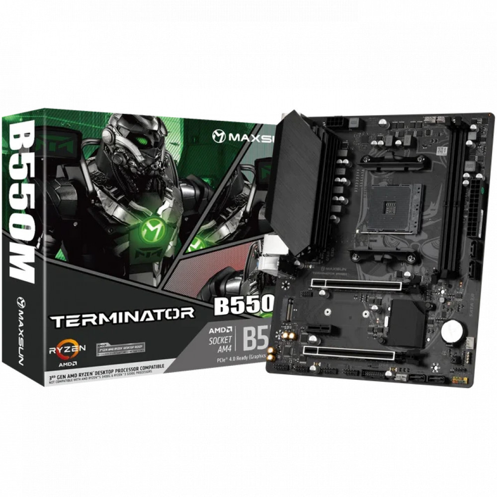 Материнская плата Maxsun Terminator B550M MS-Terminator B550M Micro-ATX, AMD AM4 - миниатюра 12