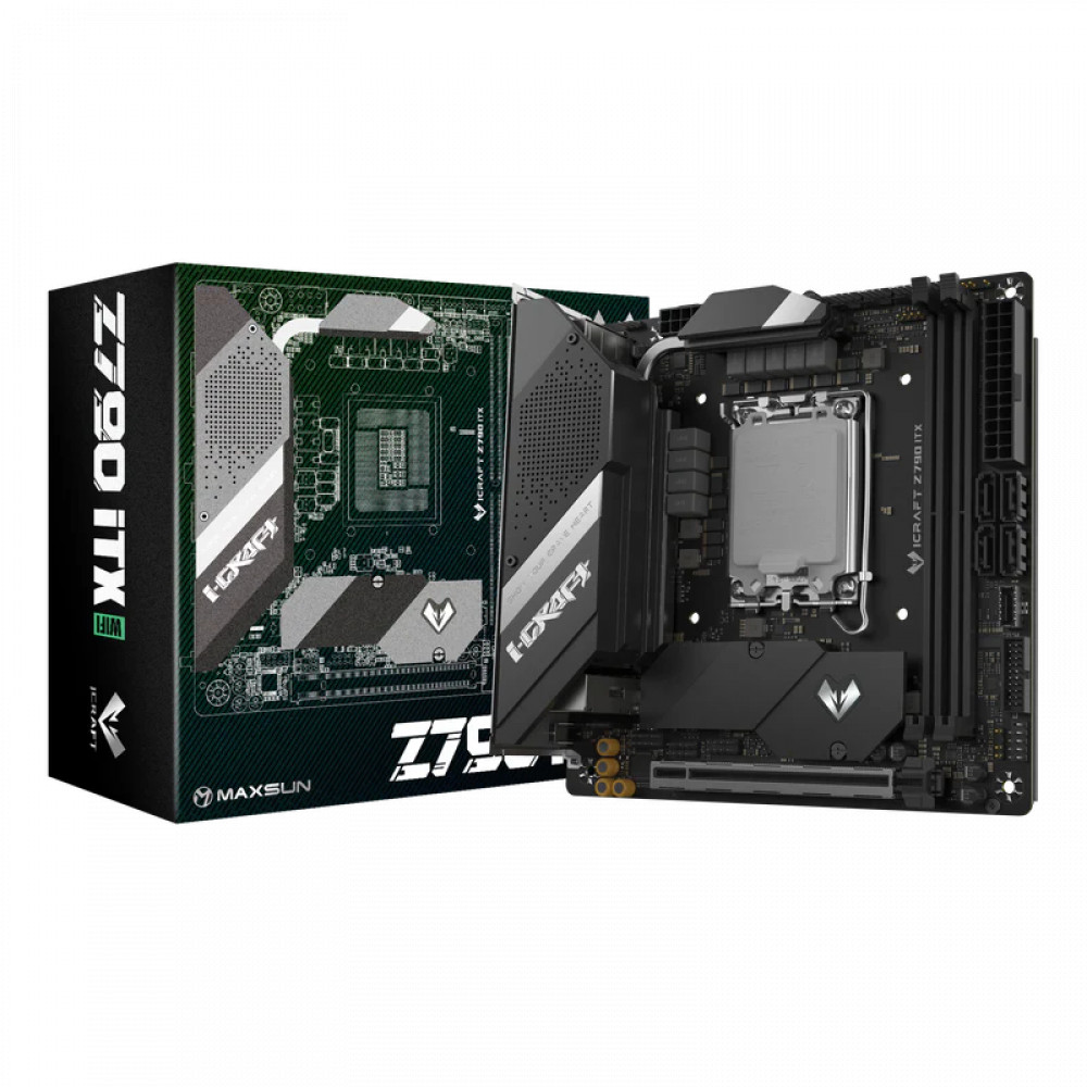 Материнская плата Maxsun iCraftZ790ITX WI-FI MS-iCraft Z790ITX WIFI Mini-ITX, LGA 1700 - миниатюра 14