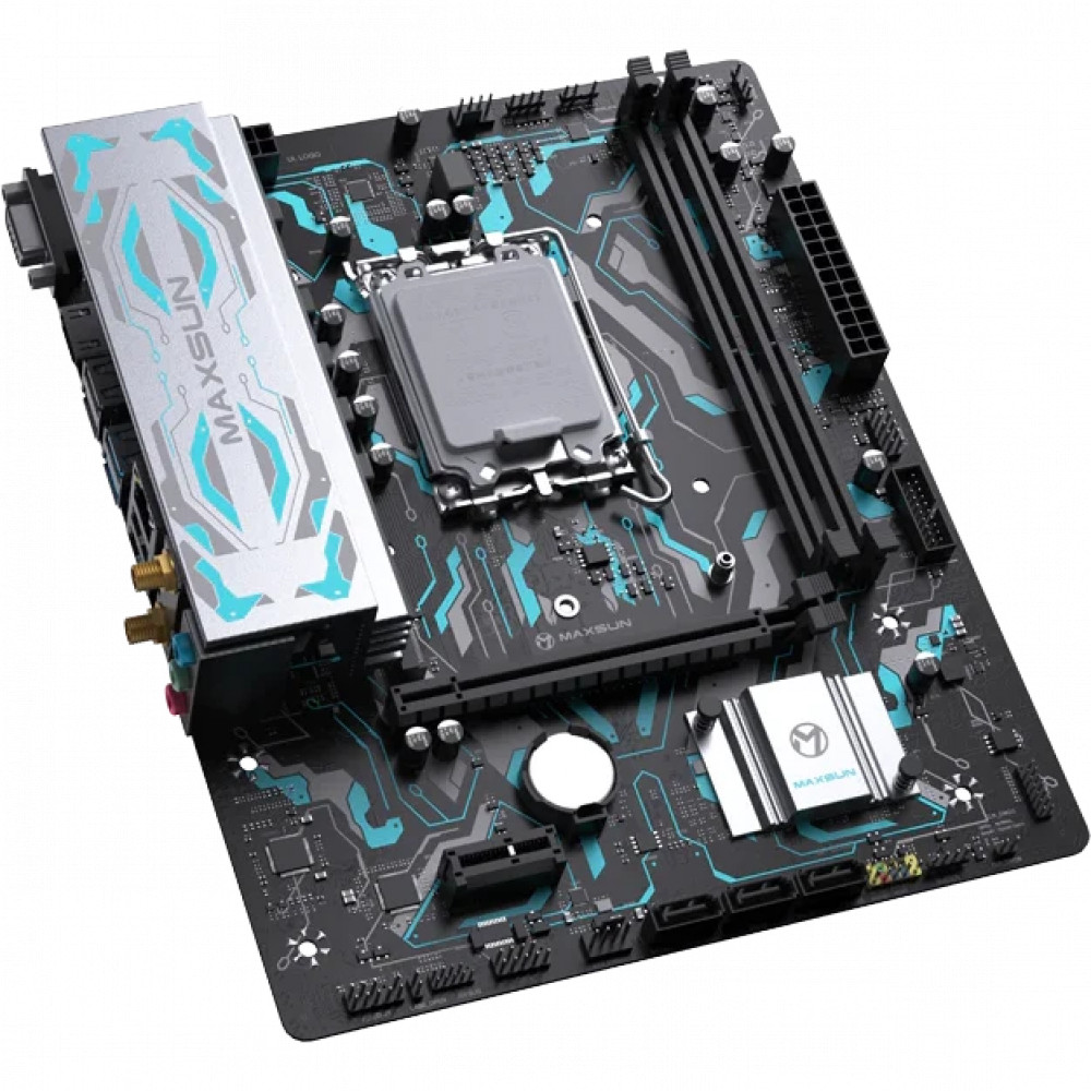 Материнская плата Maxsun B760M GAMING WIFI GANK MS-B760M GAMING WIFI GANK Micro-ATX, LGA 1700 - миниатюра 6