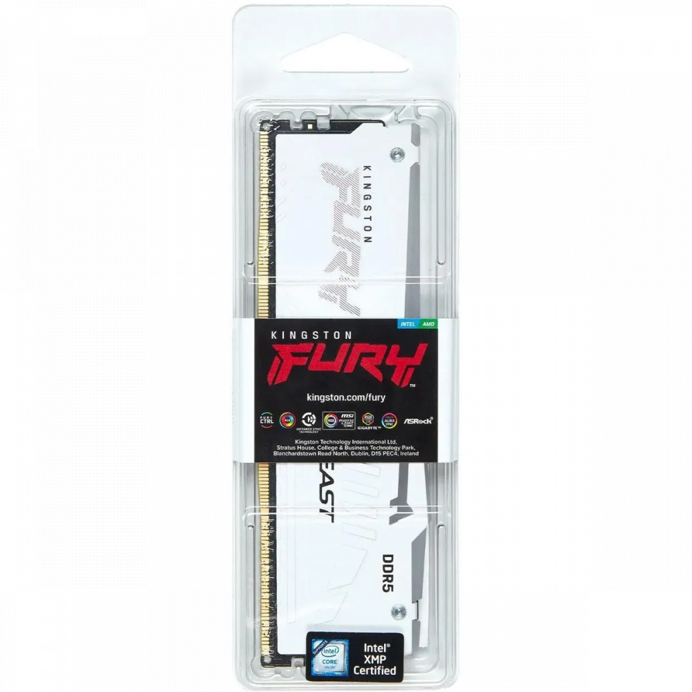 ОЗУ Kingston Fury Beast White Expo KF556C36BWEA-32 DIMM, DDR5, 32 Гб, 5600 МГц - миниатюра 4