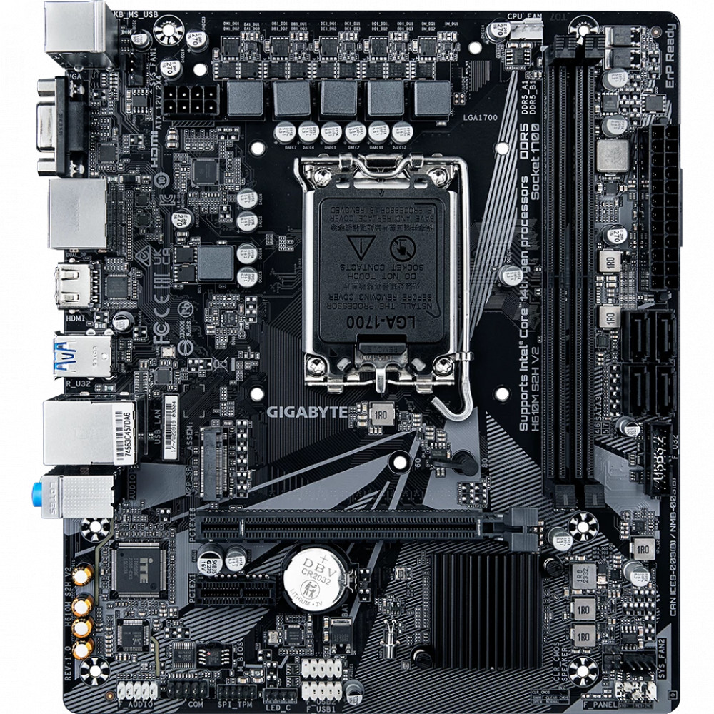 Материнская плата Gigabyte H610M S2H V2 Micro-ATX, LGA 1700 - миниатюра 5
